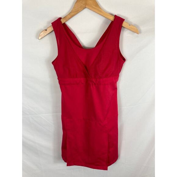 Athleta Pink V Neck Athletic Dress Size XS - Picture 1 of 7
